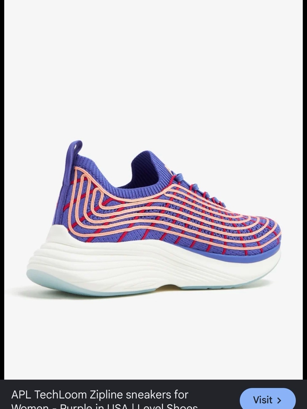 APL TechLoom Zipline Women's Athletic Sneakers in Purple and Pink
